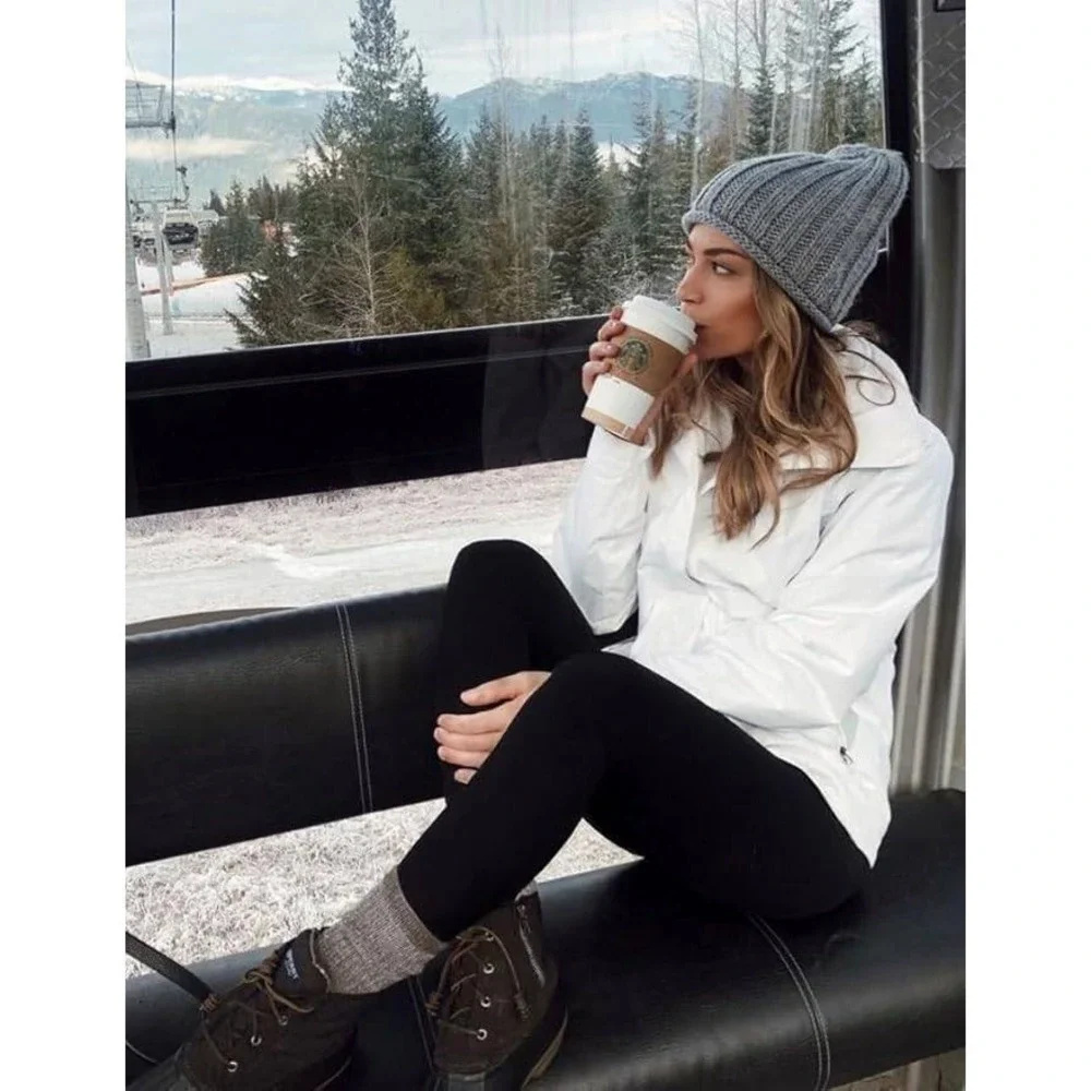 Women's XS Fleece Lined Leggings With Pockets Weather‎ Thick Thermal Warm Winter